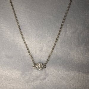 EXPRESS DANTY  GOLD DIAMOND CIRCLE NECKLACE